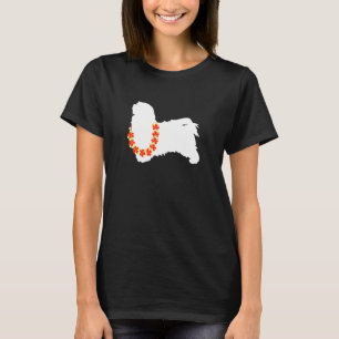 Havanese Aloha Hawaiian Lei Dog T-Shirt