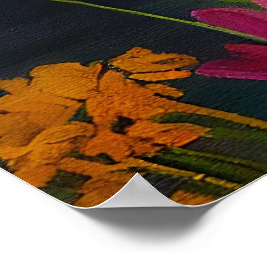 Havanese auf dem Paddle: Ein Landschaftliches Aben Poster (Ecke)