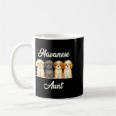 Havanese Aunt Cute Dog Lover Gift Funny Women Pupp Kaffeetasse (Links)