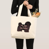 HAVANESE BESTE FREUNDIN Geschenke Jumbo Stoffbeutel (Vorderseite (Produkt))