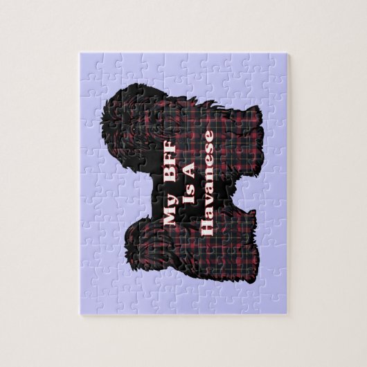 HAVANESE BESTE FREUNDIN PUZZLE (Vertikal)