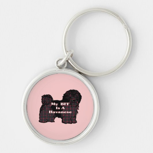 HAVANESE BESTE FREUNDIN SCHLÜSSELANHÄNGER (Vorne)