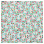 Havanese Blütenhunde Stoff (Muster)