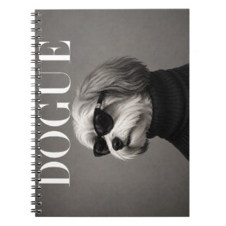 Havanese Chic Fashion Hund Kunst Notizblock