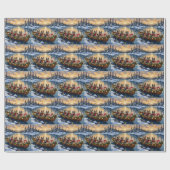 Havanese Christmas Boat Holiday Geschenkpapier (Flach)