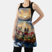 Havanese Christmas Boat Holiday Schürze (InSitu)