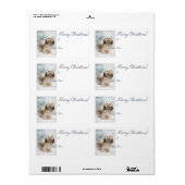 Havanese Christmas Gift Labels (Vorne)