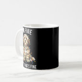 Havanese Christmas I'm Fine Everything Is Fine Kaffeetasse (Vorderseite Links)