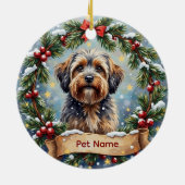 Havanese Christmas Keramik Ornament (Hinten)