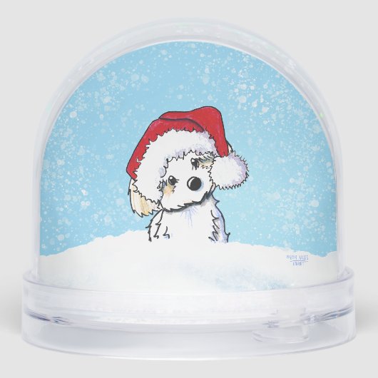 Havanese Christmas Schneekugeln (Rückseite)