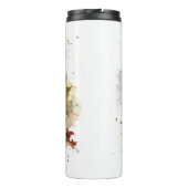 Havanese Christmas Wreath Festivals Thermosbecher (Rückseite)