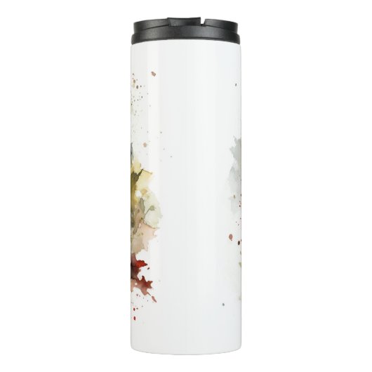 Havanese Christmas Wreath Festivals Thermosbecher (Rückseite)