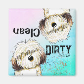 Havanese Clean Dirty Dishwasher Magnet (Vorne)