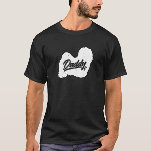 Havanese Daddy Dog Eigentümer Papa Väter von Havan T-Shirt (Vorderseite)