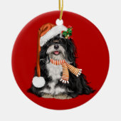 Havanese Deckruden Dog Weihnachtsschmuck (Vorne)