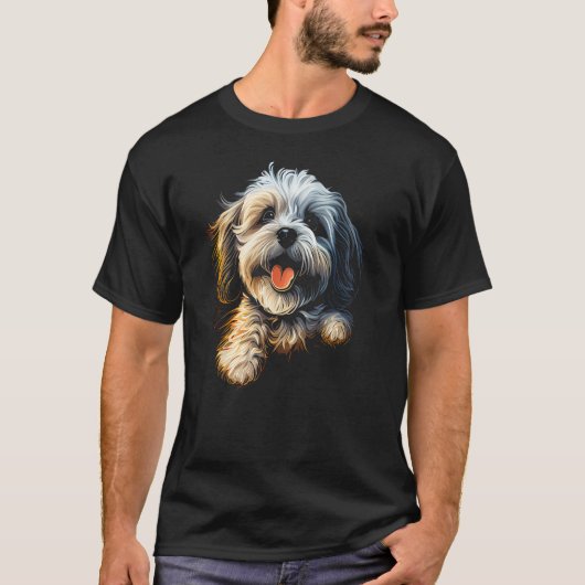 Havanese Dog Bolonka Shih Tzu Lhasa Apso Maltese G T-Shirt (Vorderseite)