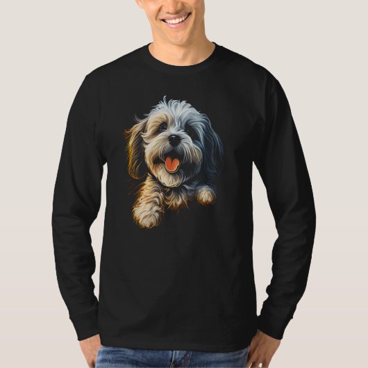 Havanese Dog Bolonka Shih Tzu Lhasa Apso Maltese G T-Shirt (Vorderseite)