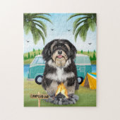 Havanese Dog Camping Puzzle (Vertikal)