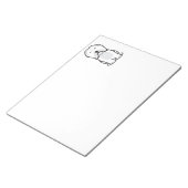 Havanese Dog Cartoon Notizblock (angewinkelt)