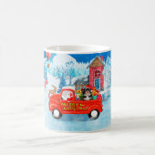 Havanese Dog Christmas Delivery LKW Schnee Kaffeetasse (Mittel)
