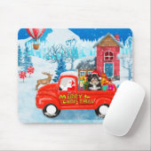 Havanese Dog Christmas Delivery LKW Schnee Mousepad (Mit Mouse)