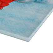 Havanese Dog Christmas Delivery LKW Schnee Schneidebrett (Ecke)