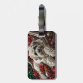 Havanese Dog Christmas Festival Gepäckanhänger (Rückseite vertikal)