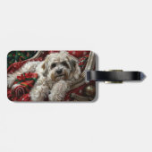 Havanese Dog Christmas Festival Gepäckanhänger (Rückseite horizontal)