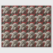 Havanese Dog Christmas Festival Geschenkpapier (Flach)