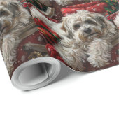 Havanese Dog Christmas Festival Geschenkpapier (Rolleneckpunkt)