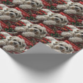 Havanese Dog Christmas Festival Geschenkpapier (Ecke)