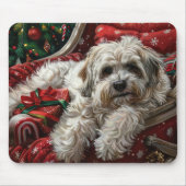 Havanese Dog Christmas Festival Mousepad (Vorne)