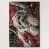 Havanese Dog Christmas Festival Puzzle (Vertikal)