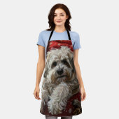 Havanese Dog Christmas Festival Schürze (Getragen)