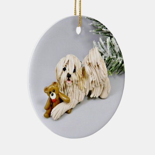 Havanese Dog Christmas Ornament (Rechts)