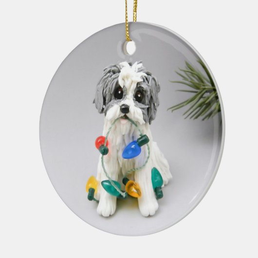 Havanese Dog Christmas Ornament (Links)