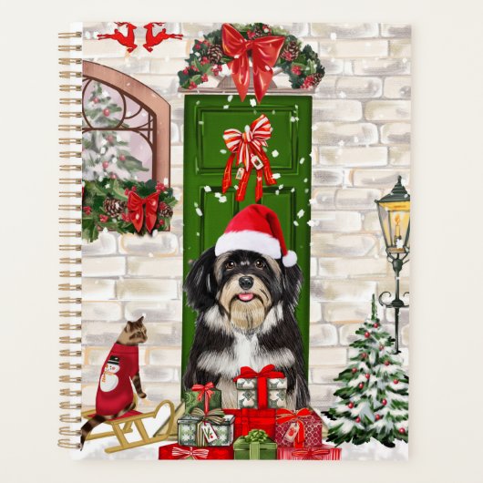 Havanese Dog Christmas Planer (Vorderseite)