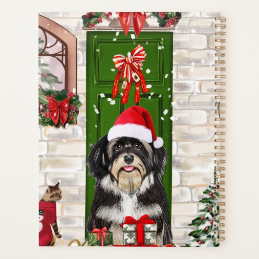 Havanese Dog Christmas Planer (Rückseite)