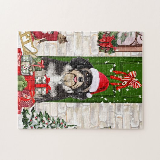 Havanese Dog Christmas Puzzle (Horizontal)