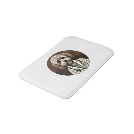 Havanese Dog Doctor Badematte (Schrägansicht)