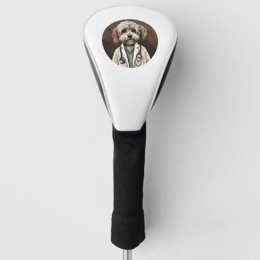 Havanese Dog Doctor Golf Headcover (Vorderseite)