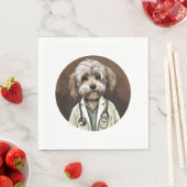 Havanese Dog Doctor Serviette (Beispiel)
