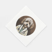 Havanese Dog Doctor Serviette (Ecke)