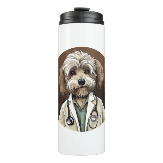 Havanese Dog Doctor Thermosbecher (Vorderseite)