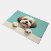 Havanese Dog Doormat Art Fußmatte (Schrägansicht)