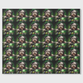 Havanese Dog Driving Bike St. Patrick's Day Geschenkpapier (Flach)