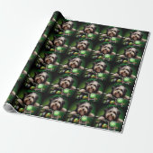 Havanese Dog Driving Bike St. Patrick's Day Geschenkpapier (Ungerollt)