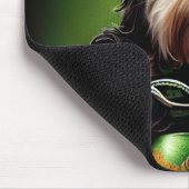 Havanese Dog Driving Bike St. Patrick's Day Mousepad (Ecke)