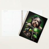 Havanese Dog Driving Bike St. Patrick's Day Planer (Anzeige)