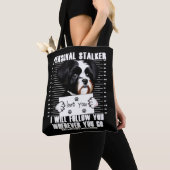 Havanese Dog Funny Stalker Cartoon Tasche (Von Nahem)